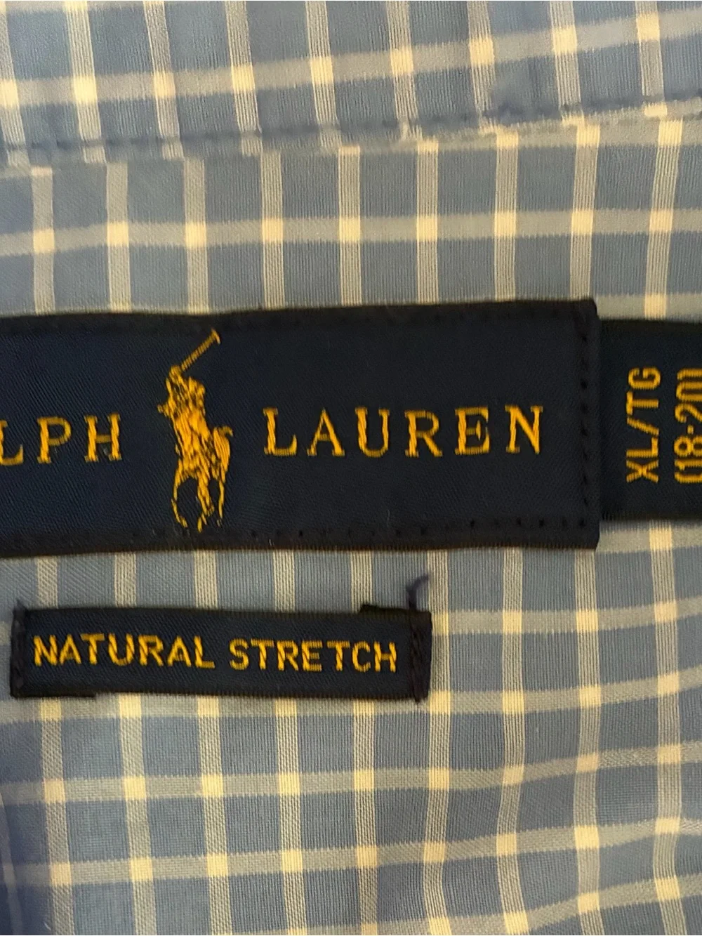 Polo by Ralph Lauren Button-Down  Blue Check Shirt